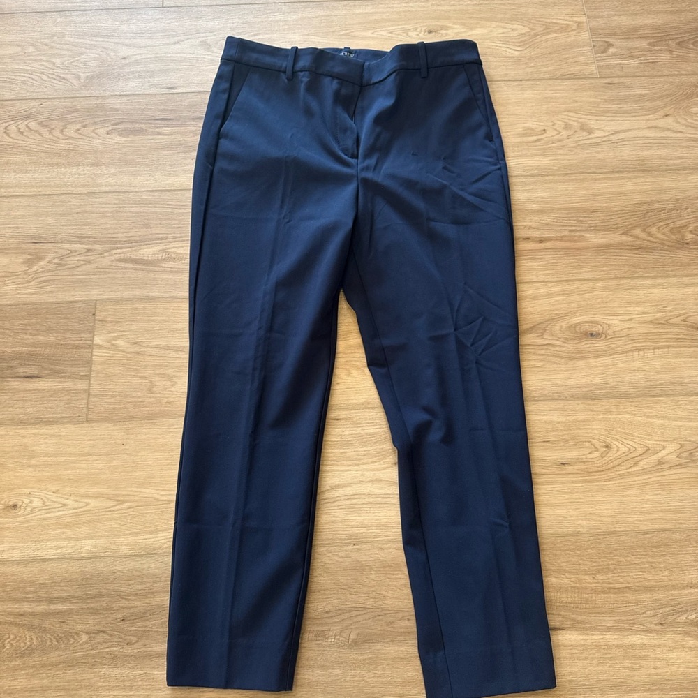 J.Crew Deep Blue Ruby Crop Pants